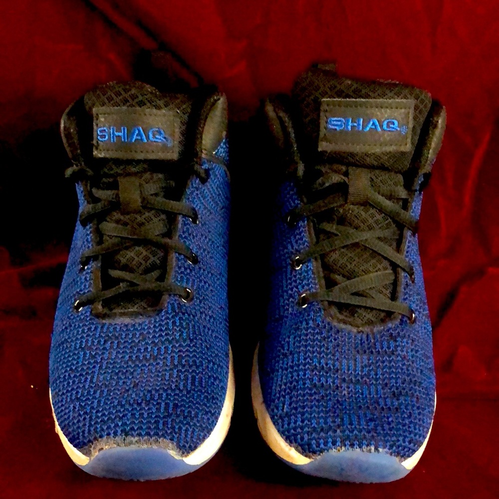 SHAQ Marled knit Blue sneaker Womens 6.5 / Boys 5